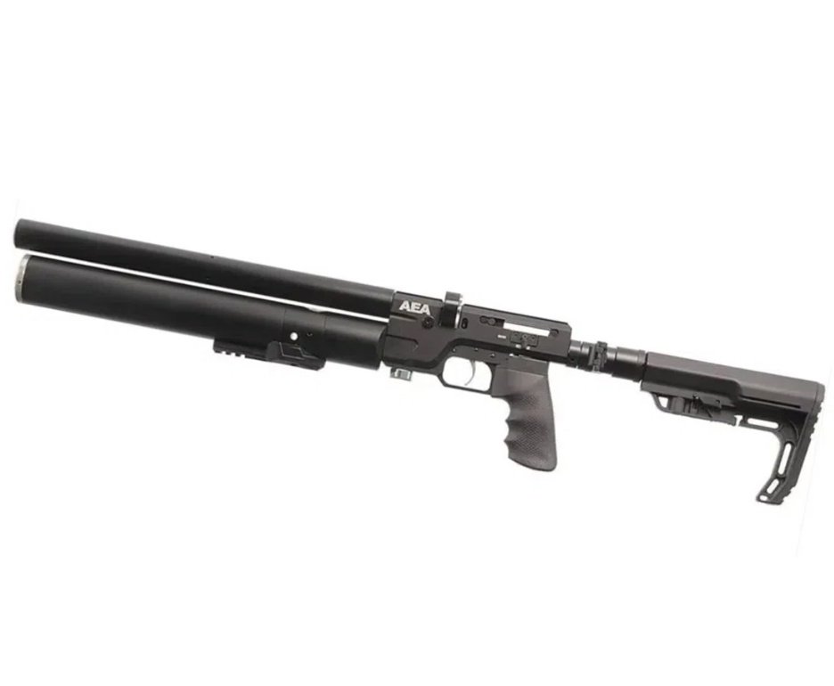 Carabina de Pressão PCP SF Sniper Semi Auto 5,5mm - AEA Airguns + Compressor Portátil Trivolt Compact