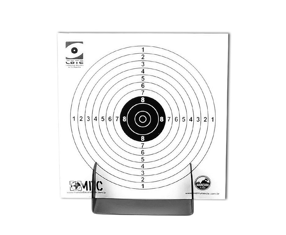 Suporte Alvo Papel 14x14 -17x17cm Rossi