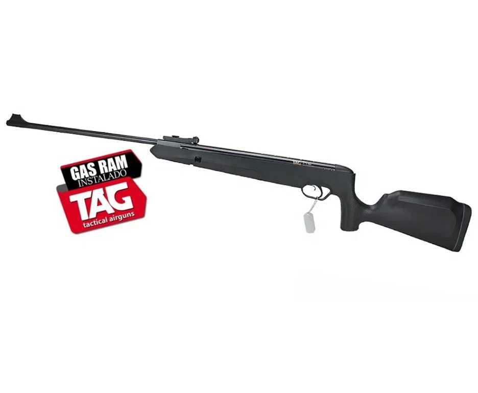 Carabina de Pressão Naja Nitro Gás Ram 4,5mm - TAG + Capa + Luneta 4x32