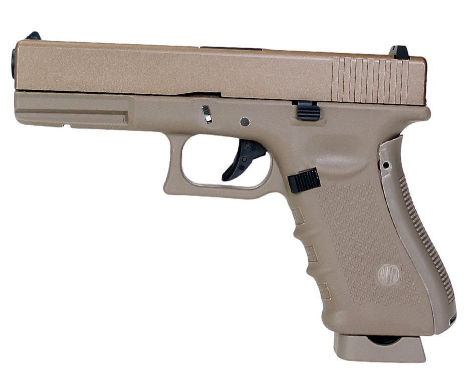 Pistola de Pressão Rossi G17 Tan CO2 4,5mm
