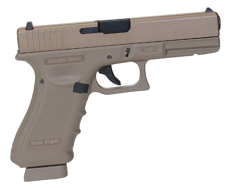 Pistola de Pressão Rossi G17 Tan CO2 4,5mm