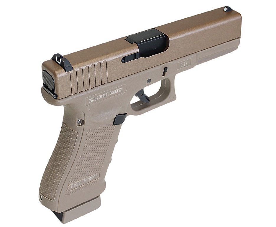 Pistola de Pressão Rossi G17 Tan CO2 4,5mm
