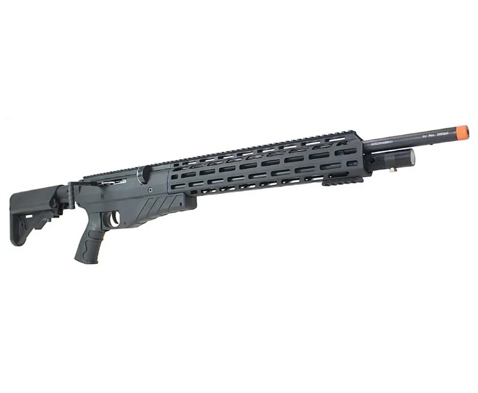 Carabina de Pressão PCP G850T 5.5mm Black - QGK + Bomba + Capa + Luneta 4x32 + Chumbo + Alvos