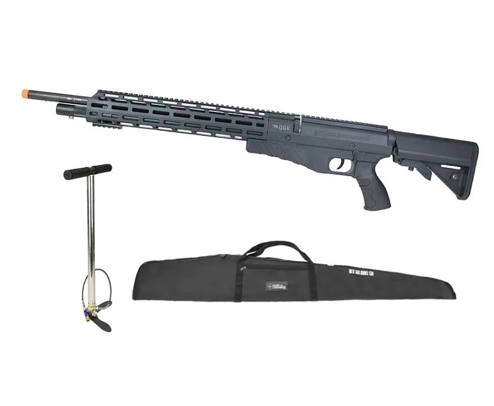 Carabina de Pressão PCP G850T 5.5mm Black - QGK + Bomba + Capa