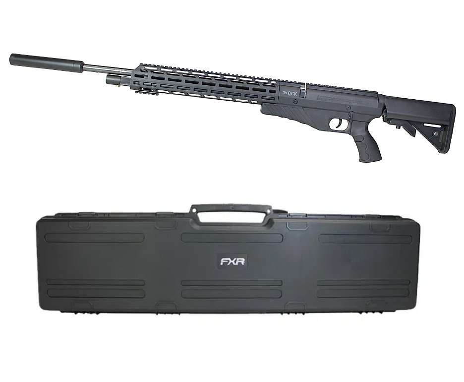 Carabina de Pressão PCP G850T 5.5mm Black - QGK + Case FXR