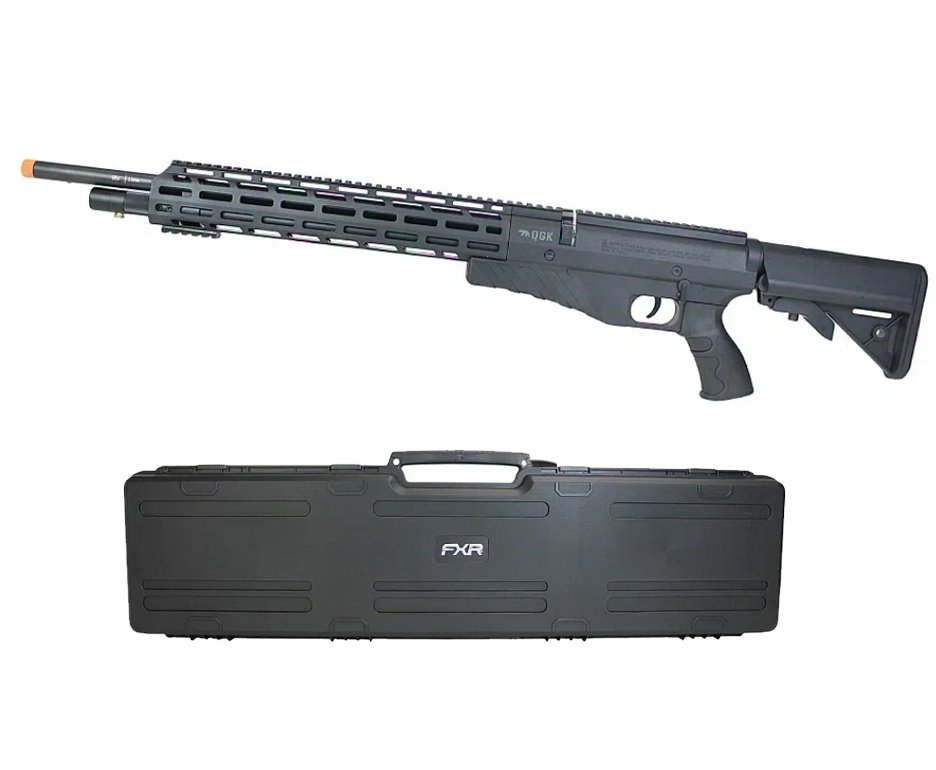 Carabina de Pressão PCP G850T 5.5mm Black - QGK + Case FXR