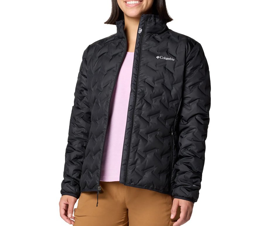Jaqueta Columbia Feminina Down Delta Ridge™ II - Black - Isolamento em plumas 650 Fill