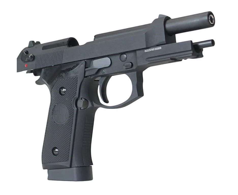 Pistola de Pressão CO2 Rossi M92 Blowback 4,5mm + Co2 + BBS + Case + Alvos + Óleo