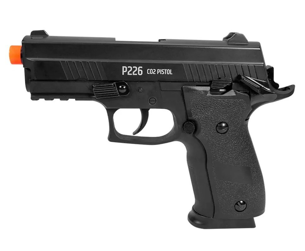 Pistola de Pressão CO2 Sig Sauer P226 X-Five Full Metal GBB Blowback 4,5 Rossi WG Delta