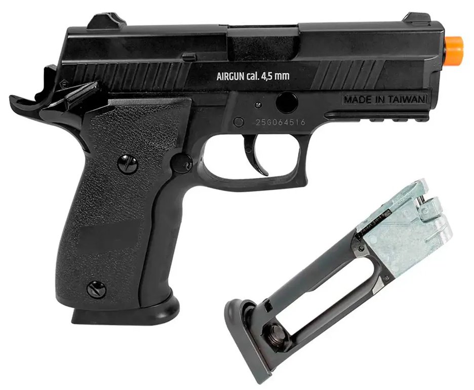 Pistola de Pressão CO2 Sig Sauer P226 X-Five Full Metal GBB Blowback 4,5 Rossi WG Delta