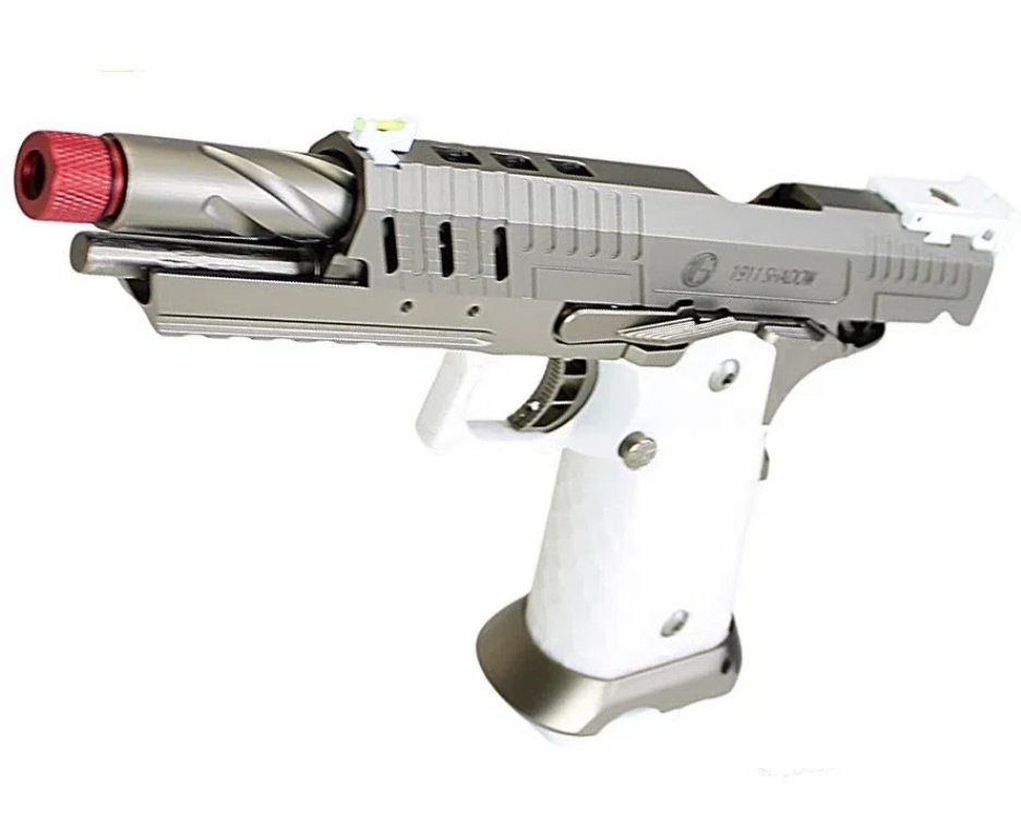 Pistola de Airsoft Rossi GBB 1911 Shadow White 6mm + GBB + BBS + Laser