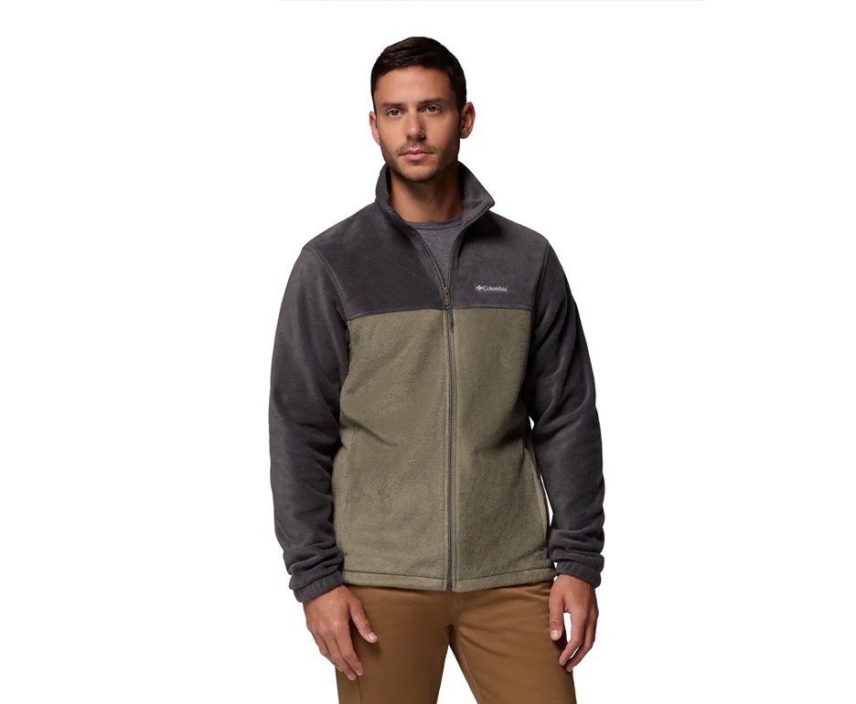 Jaqueta Columbia Masculina Fleece Steens Mountain Full Zip Safari/ Stone Green