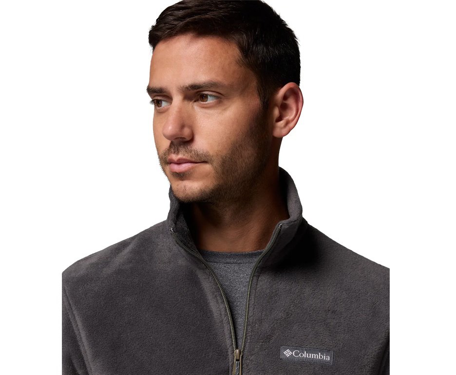 Jaqueta Columbia Masculina Fleece Steens Mountain Full Zip Safari/ Stone Green