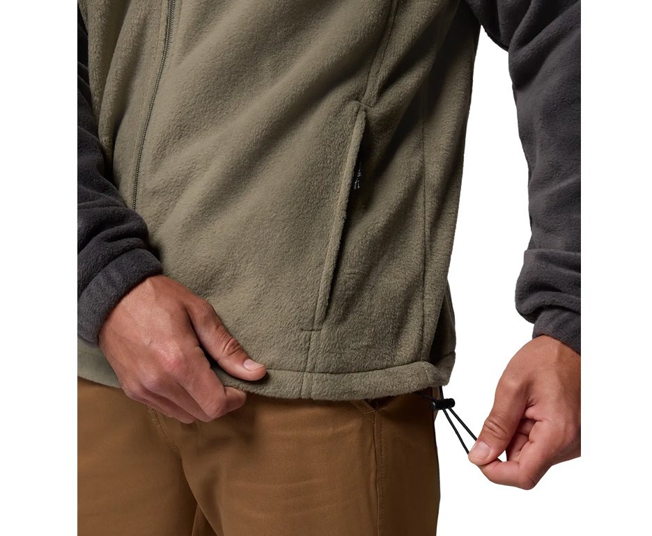 Jaqueta Columbia Masculina Fleece Steens Mountain Full Zip Safari/ Stone Green