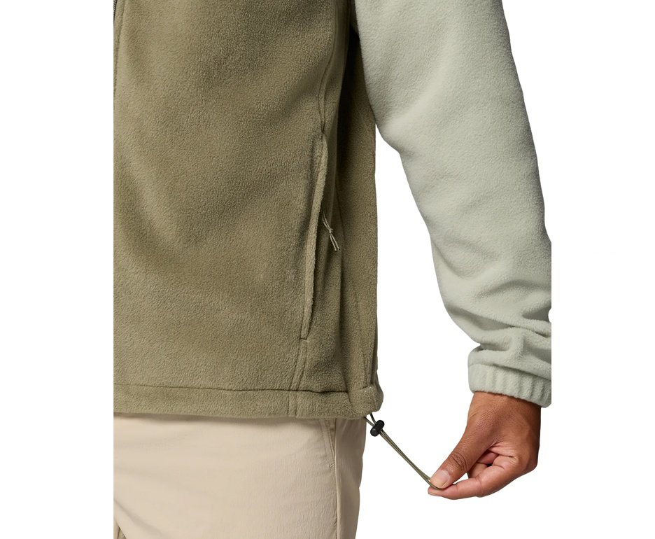 Jaqueta Columbia Masculina Fleece Steens Mountain Full Zip Safari/ Stone Green