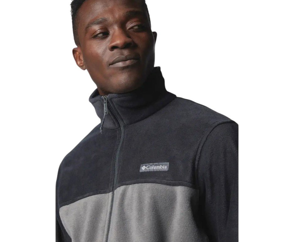 Jaqueta Columbia Masculina Fleece Steens Mountain Full Zip Black, Grill
