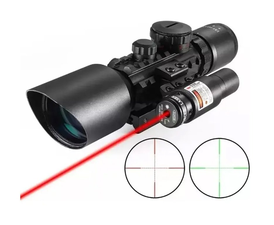 Luneta Rossi 3-10x42EGC Laser Ris Aluminio (Mount 7/8p)