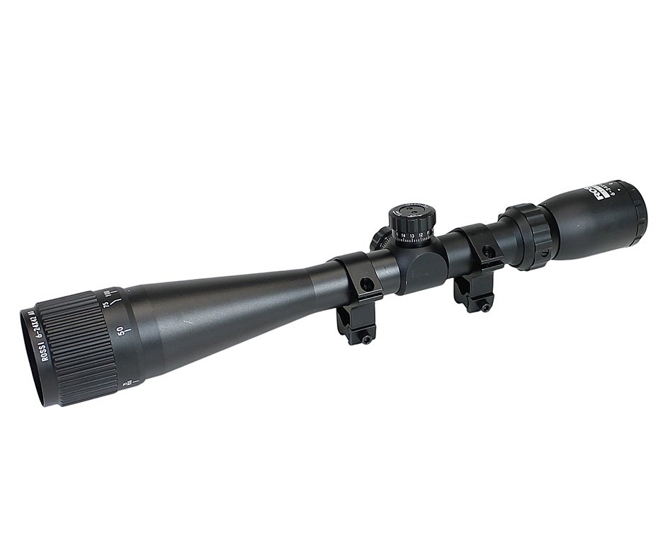 Luneta Rossi 6-24x42AO Aluminio (Mount 3/8p)