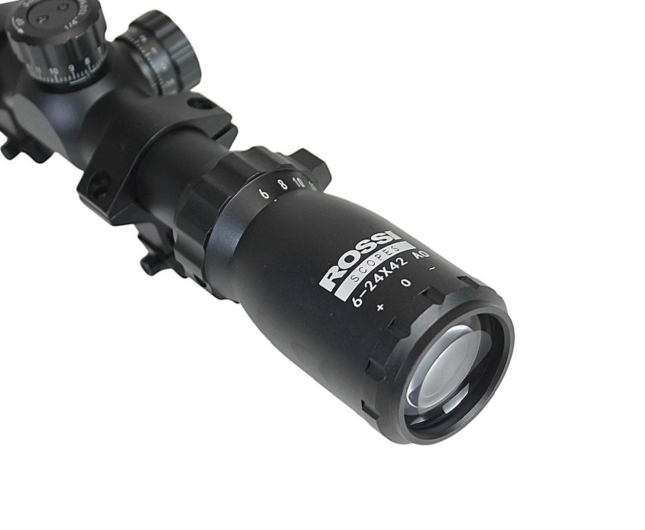 Luneta Rossi 6-24x42AO Aluminio (Mount 3/8p)