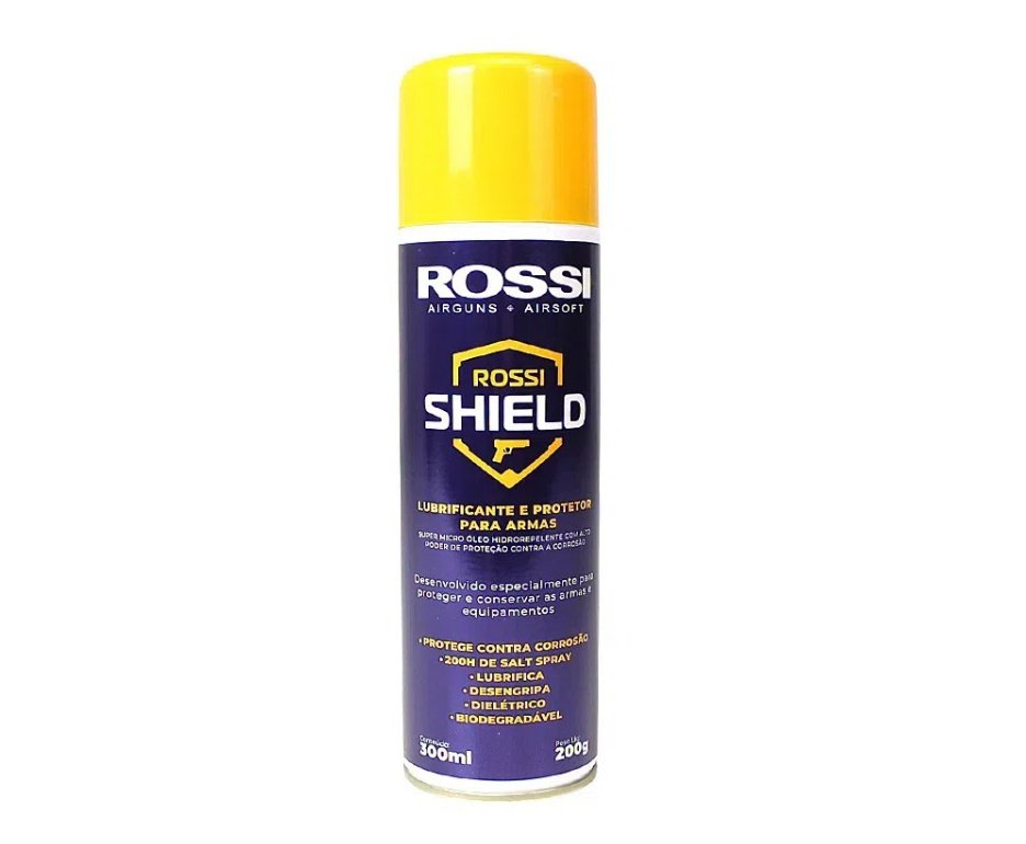 Oleo Lubrificante Desengripante Rossi Shield 300ml - anticorrosão, hidro-repelente + Kit de Limpeza 6,35 + Kit Fluidos de Manutenção
