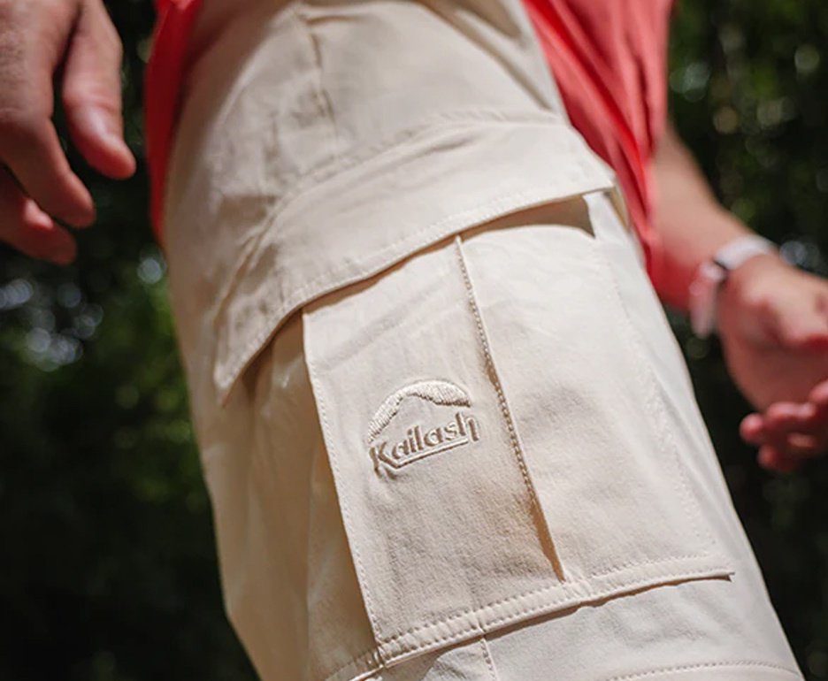Calça Bermuda Kailash Masculina Bege Atakama