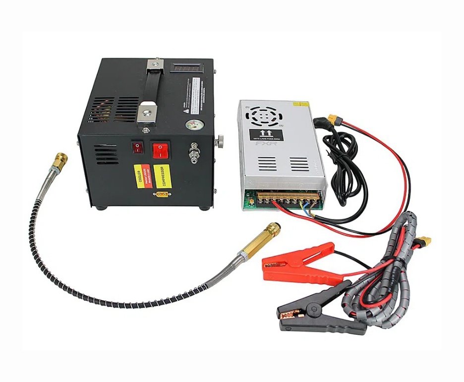 Carabina de Pressão FXR Artemis PCP AP1000B Nomad HC 6,35mm + Compressor Portátil Trivolt Compact