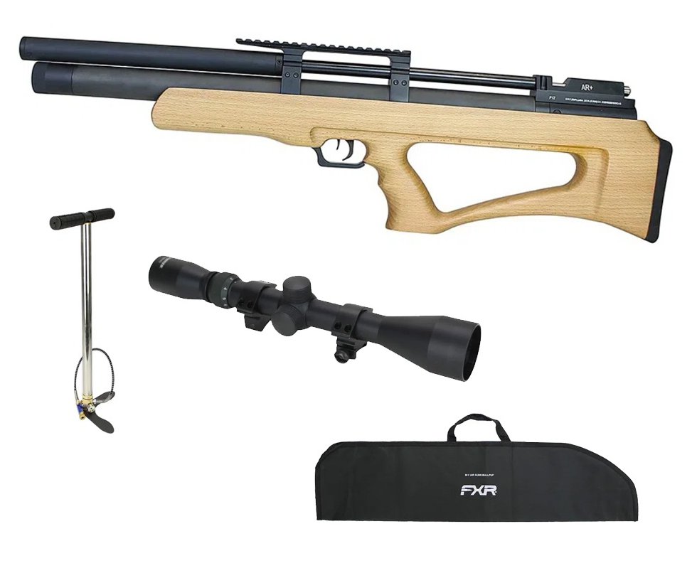 Carabina de Pressão PCP P12 Bullpup 5,5mm mono tiro- Gold Cup SPA Airguns + Bomba + Capa + Luneta 3-9x40