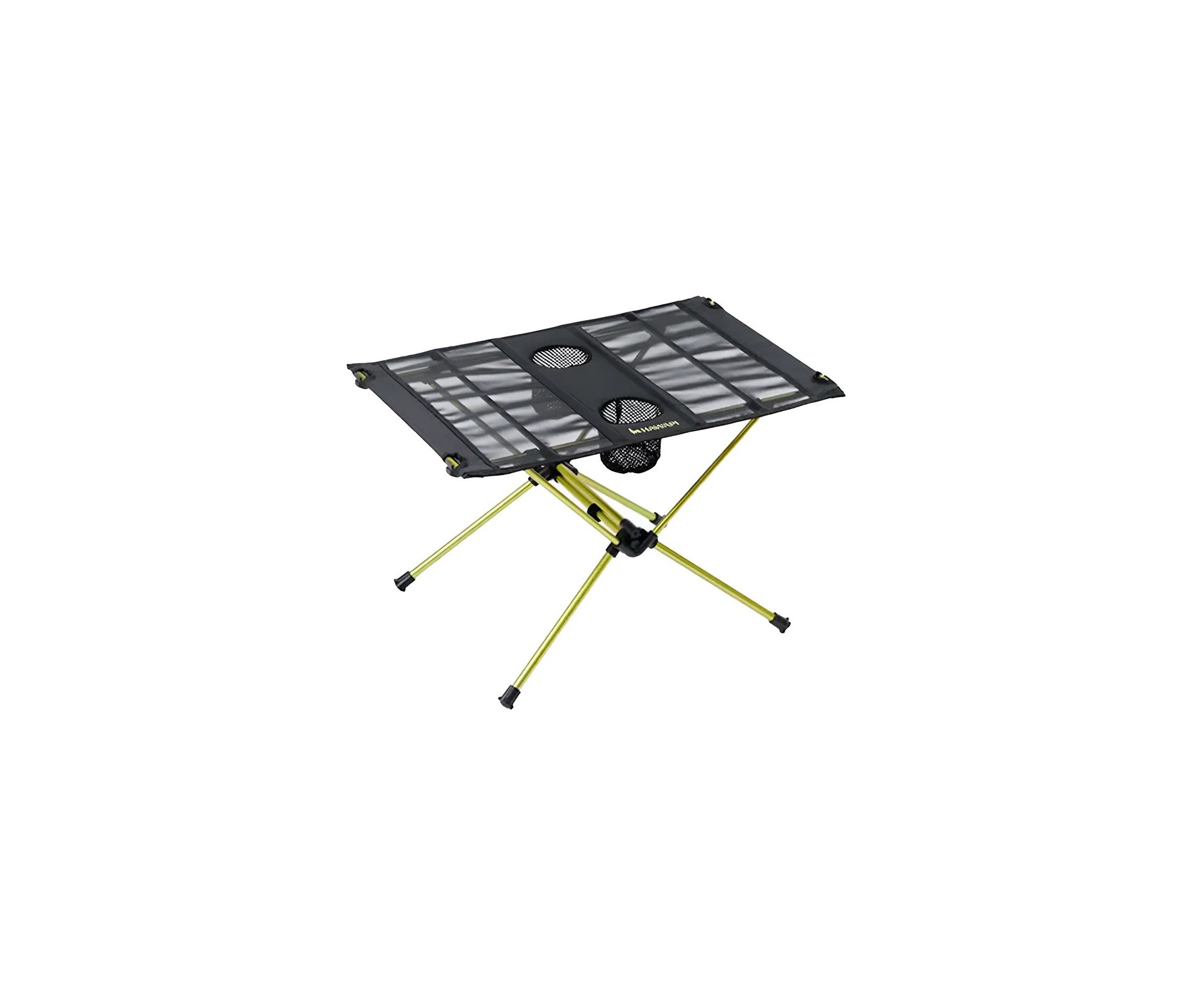 Mesa Hawapi 39x59 Com Porta Copos ALUMINIO - Verde Limão/Preto