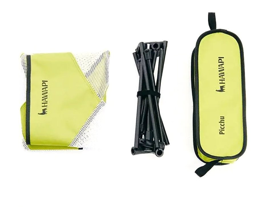 Cadeira Hawapi Picchu Cap. 125Kg Aluminio Preto