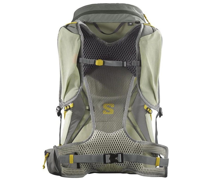 Mochila Salomon Aerotrek 30 Sedona Sage/Seagrass/Iron Dorso P/M