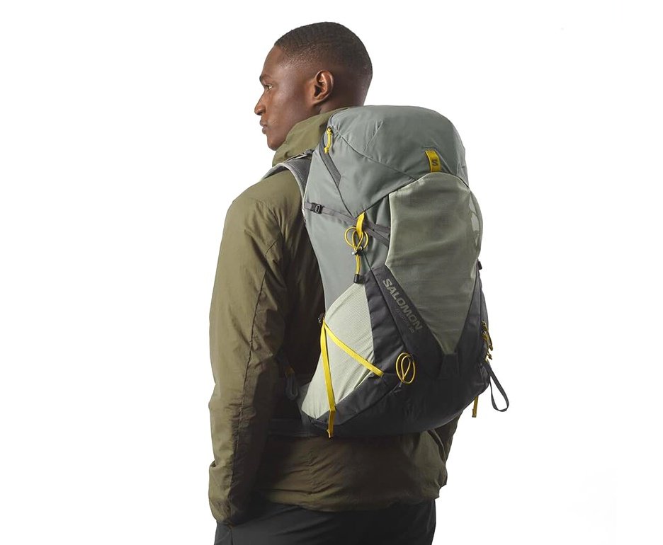 Mochila Salomon Aerotrek 30 Sedona Sage/Seagrass/Iron Dorso P/M