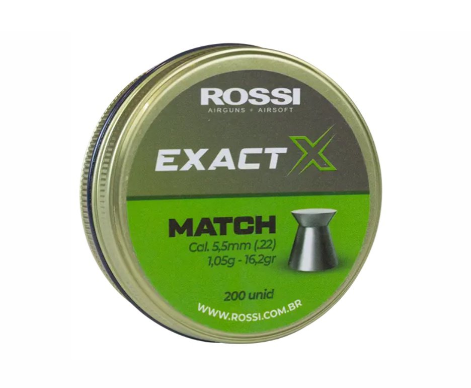 Chumbinho Rossi Exact X Match 5,5mm (200un)