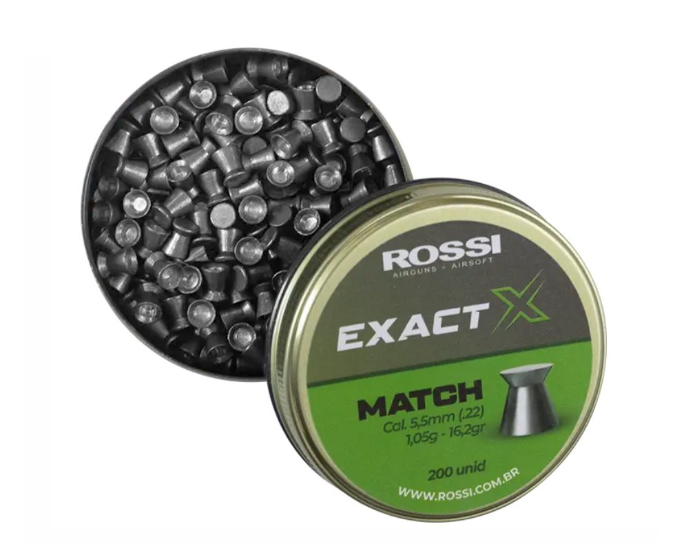 Chumbinho Rossi Exact X Match 5,5mm (200un)