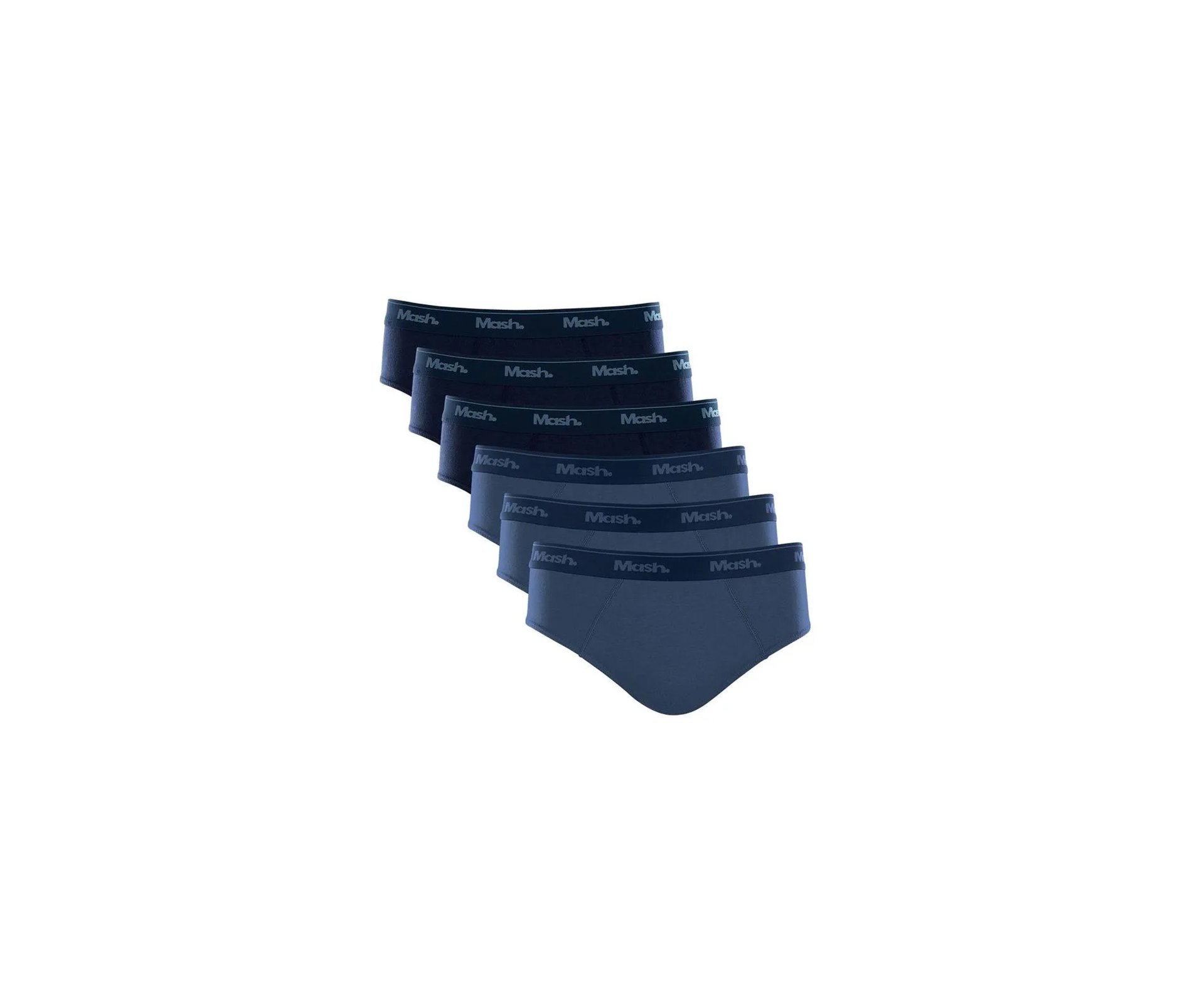 Kit 6 Cueca Slip Alg Elast Mash 0.75.04N AZ08/AZ08/AZ08/AZ11/AZ11/AZ11 P