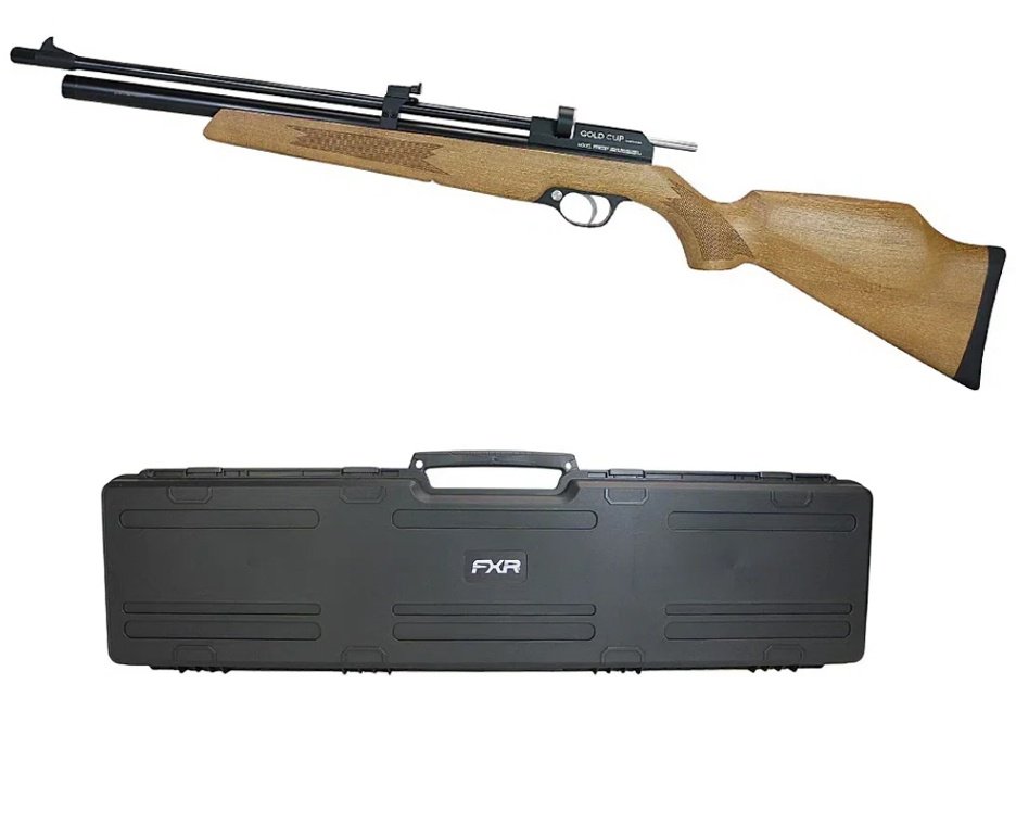 Carabina de Pressão Artemis PCP PR900W G1 Multishot 5,5mm Gold Cup SPA + Case FXR