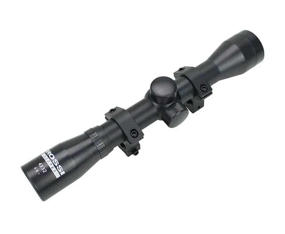 Carabina de Pressão Rossi PCP Dione VR Polímero 5,5mm + Bomba + Capa + Luneta 4x32 + Chumbo + Alvos