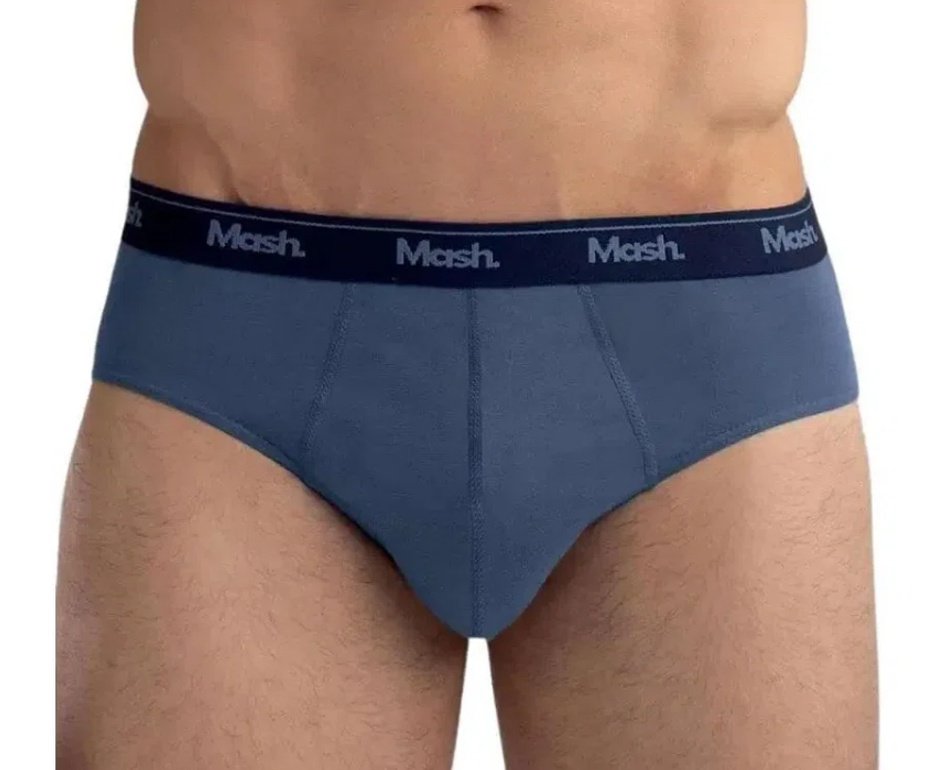 Kit 4 Cuecas Mash Boxer Box Algodão Cotton Original + Kit 6 Cuecas Slip Algodão Mash - TAM M