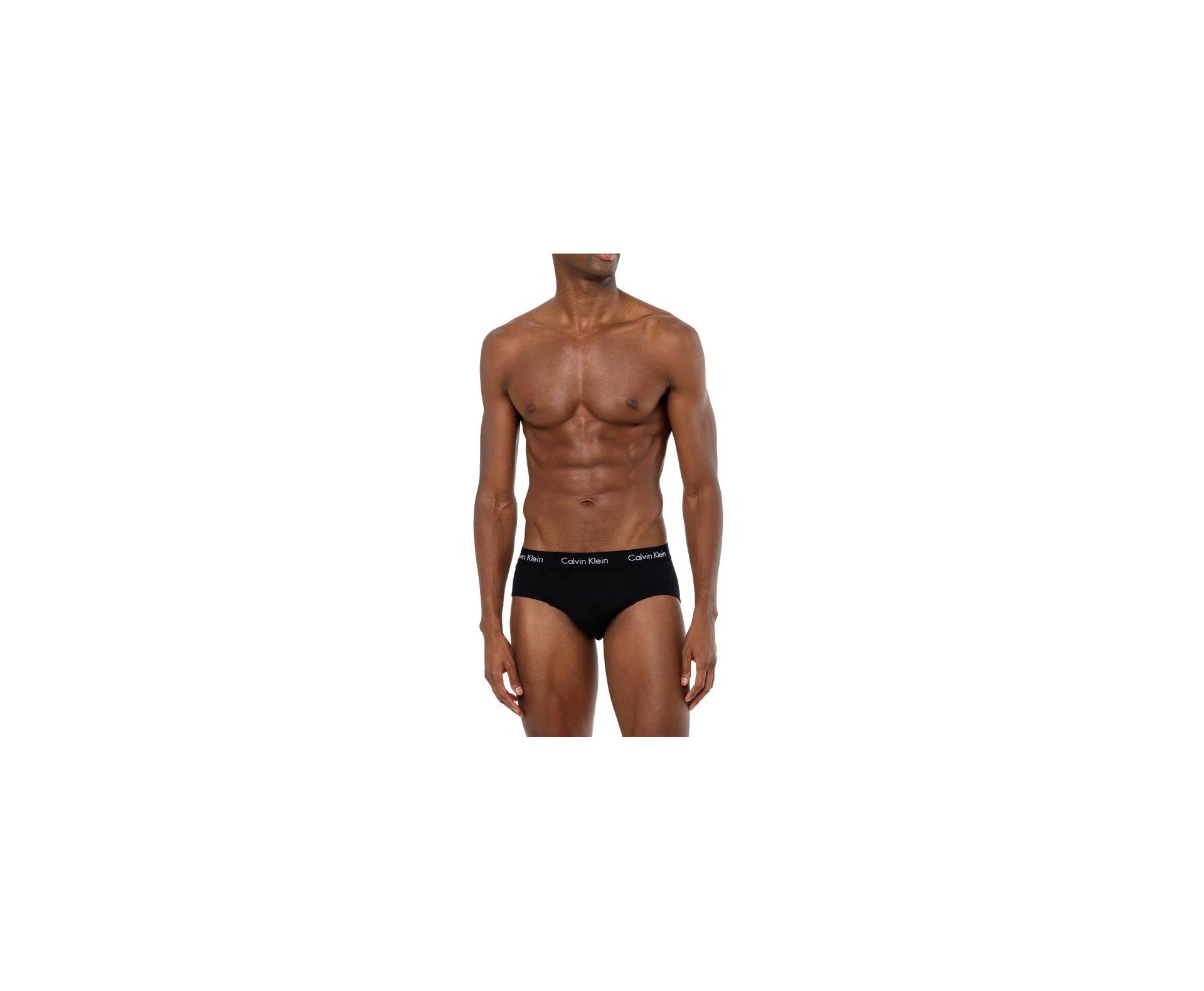 Kit 2 Cueca Calvin Klein Brief Cotton CK C13.01 - Preta