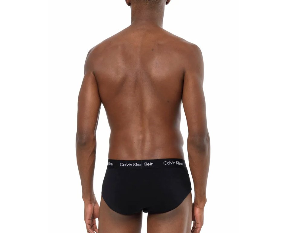Kit 2 Cueca Calvin Klein Brief Cotton CK C13.01 - Preta