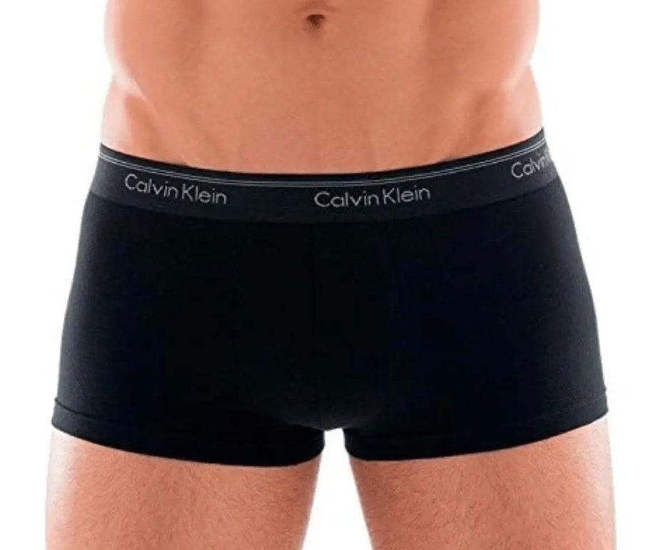 Kit 4 Cuecas Calvin Klein Low Rise Trunk de Cotton Cinza Mescla e Preta