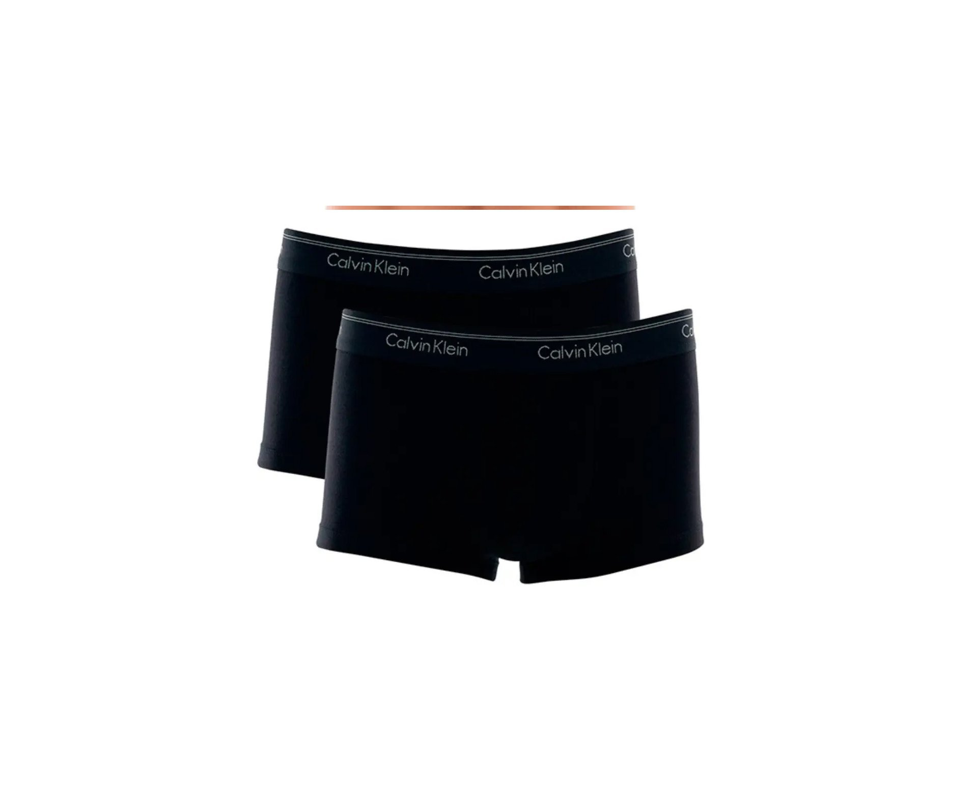 Kit 4 Cuecas Calvin Klein Low Rise Trunk de Cotton Cinza Mescla e Preta