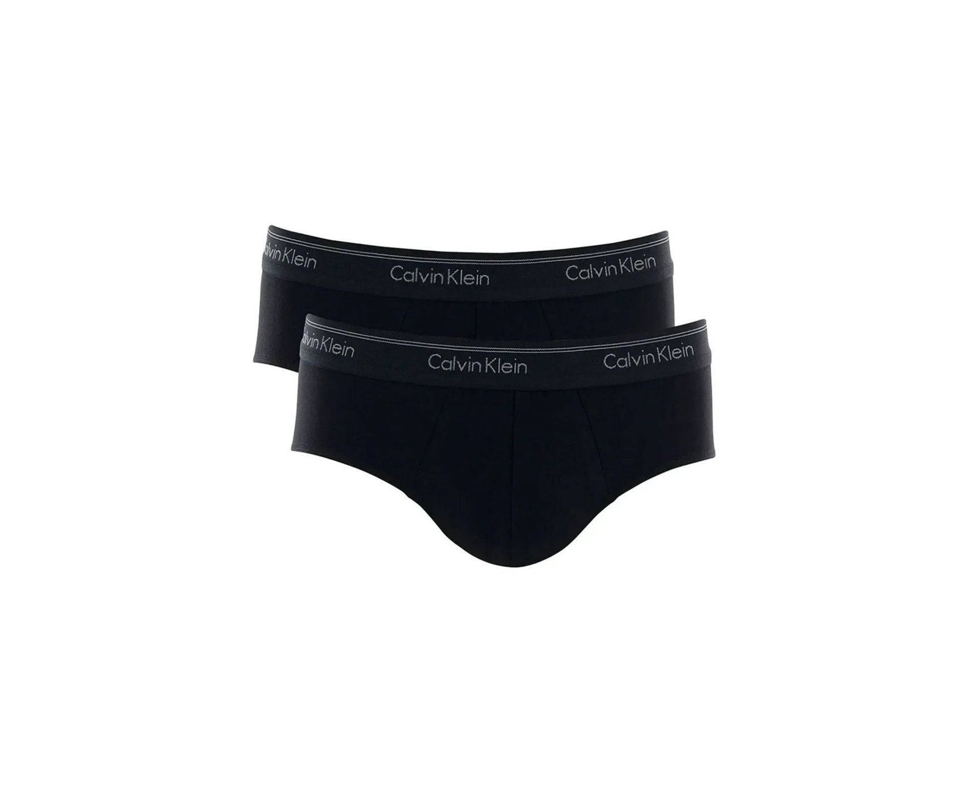 Kit 2 Cueca Calvin Klein Brief Cotton CK C13.01 - Preta