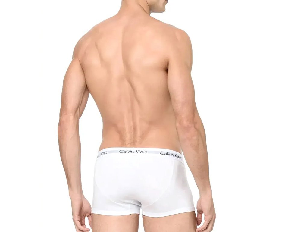 Kit 4 Cuecas Calvin Klein Boxer Low Rise Trunk de Cotton - Branco/Preto
