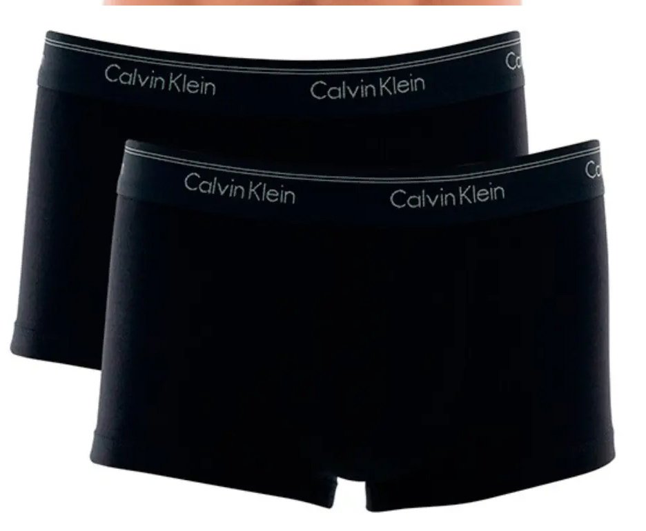 Kit 4 Cuecas Calvin Klein Boxer Low Rise Trunk de Cotton - Branco/Preto