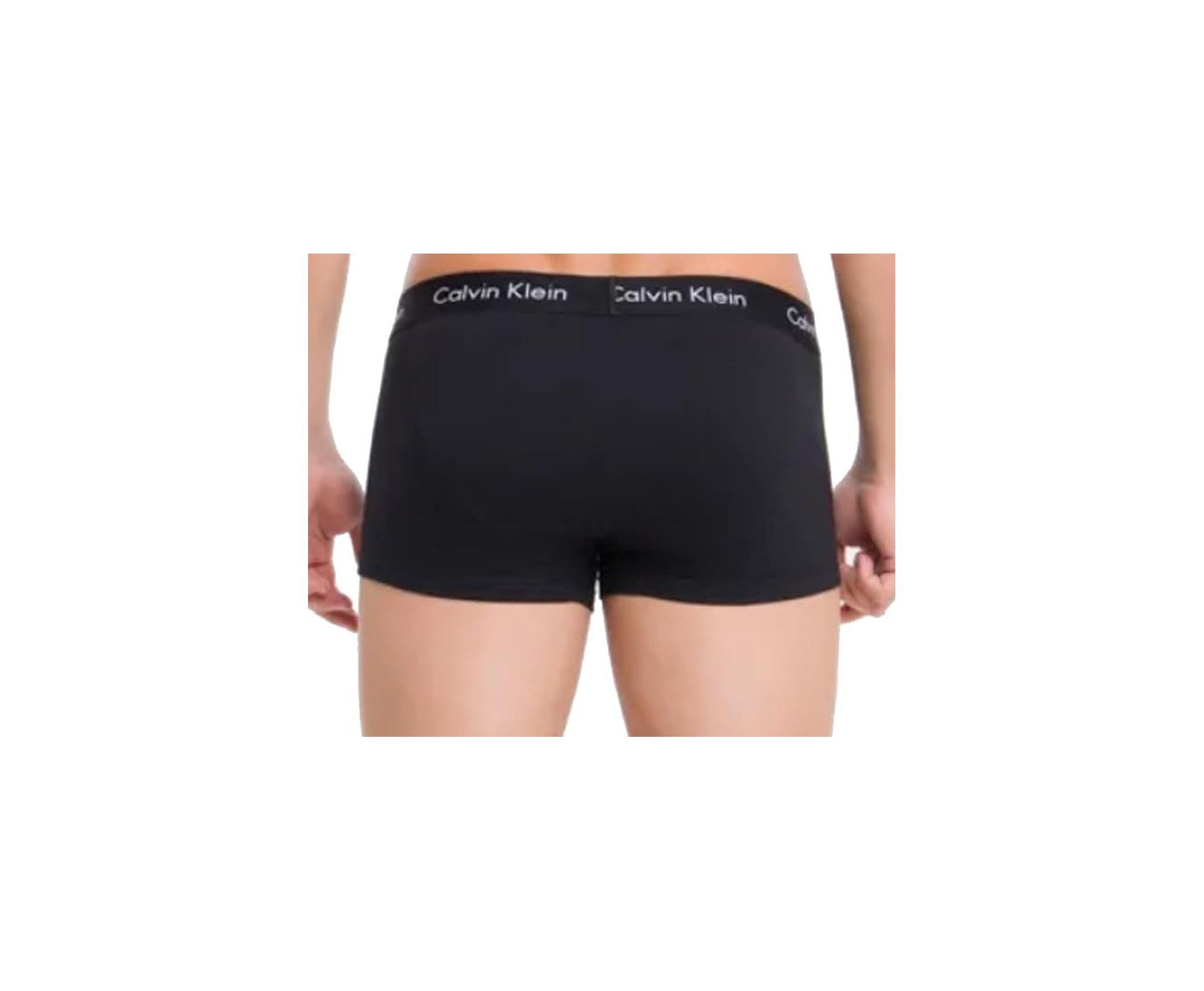 Kit 4 Cuecas Calvin Klein Boxer Low Rise Trunk de Cotton Preto/Branco/Cinza