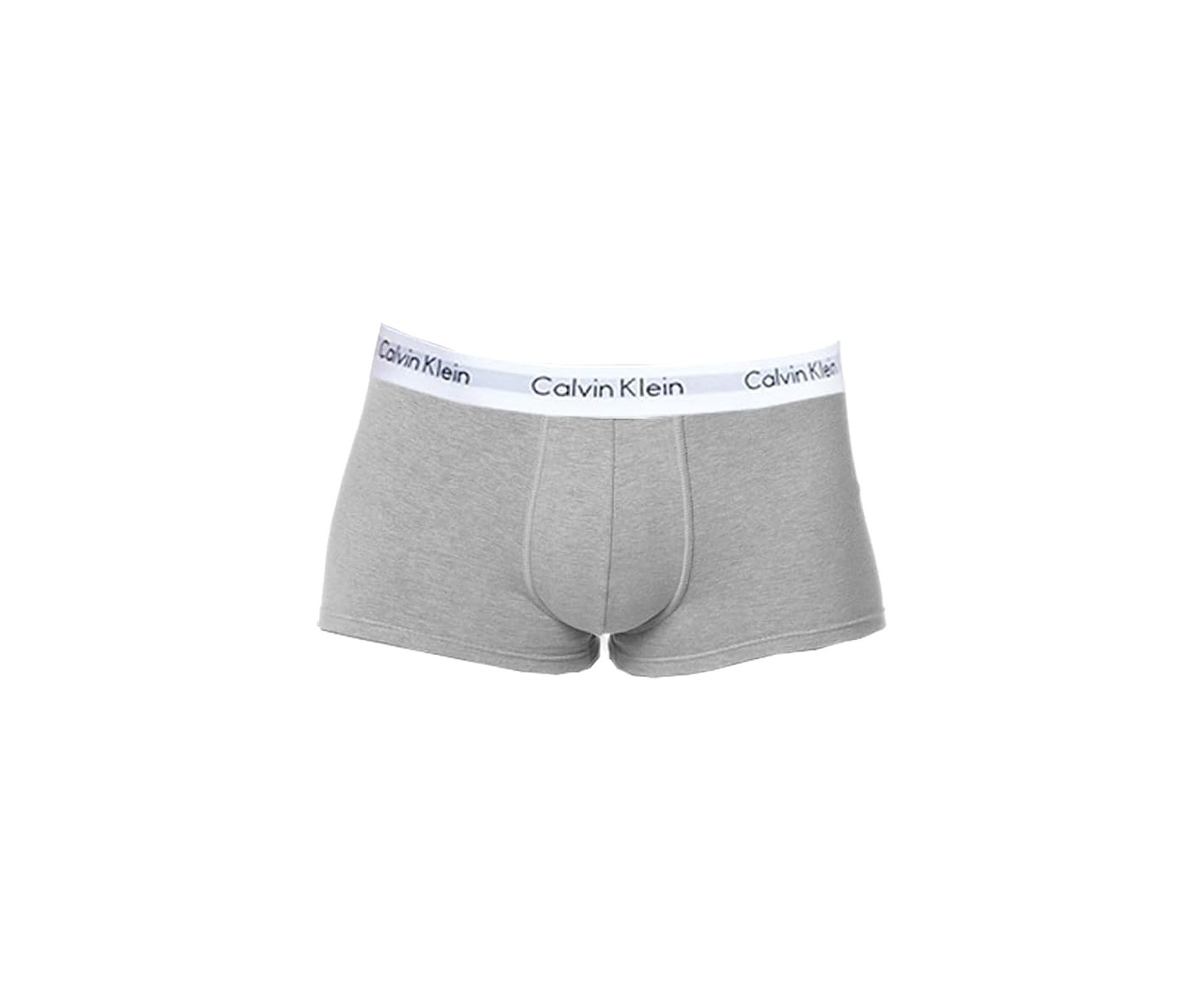 Kit 4 Cuecas Calvin Klein Boxer Low Rise Trunk de Cotton Preto/Branco/Cinza
