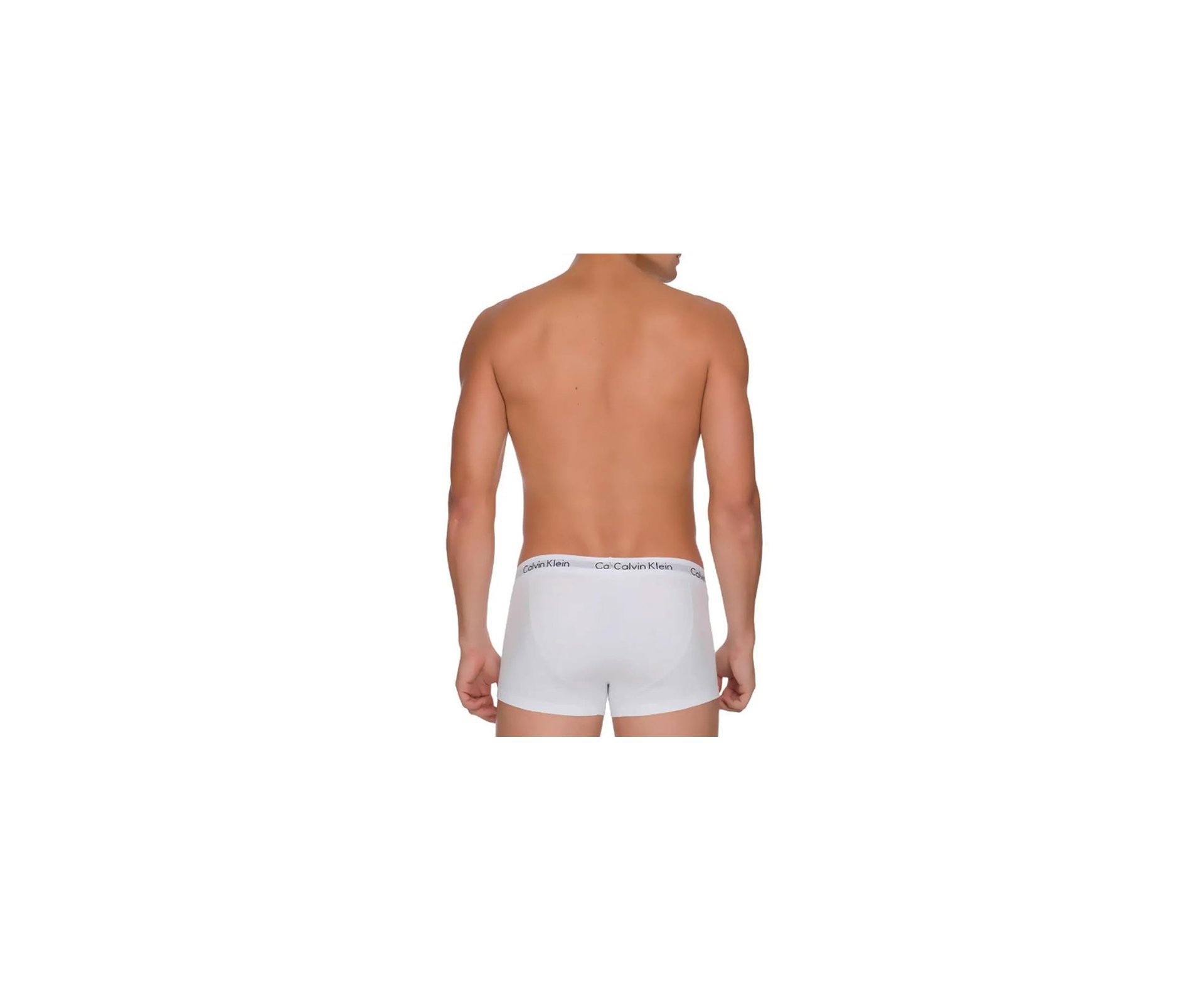 Kit 4 Cuecas Calvin Klein Boxer Low Rise Trunk de Cotton Preto/Branco/Cinza