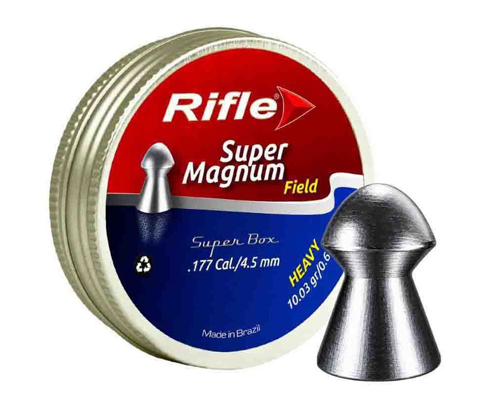 Chumbinho Rifle Super Magnum Field 4,5mm - 250 Un