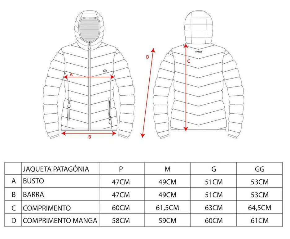 Jaqueta Puffer Kailash Patagonia Sintetica Masculina - Marinho