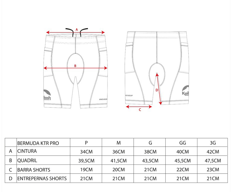 Bermuda de Compressão Kailash Ktr Pro Unisex - Preto